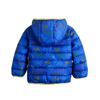 OshKosh Boys' Heavyweight Colorblock Puffer Jacket With Hood – Warm & Stylish Winter Coat