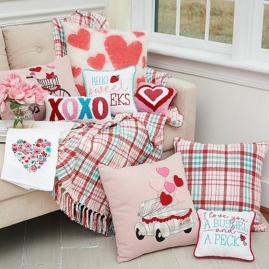 C&F Home Truck & Hearts Valentine's Day Throw Pillow