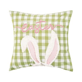C&F Home Bunny Ears Happy Easter Throw Pillow