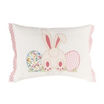 C&F Home Eggs & Bunny Easter Throw Pillow