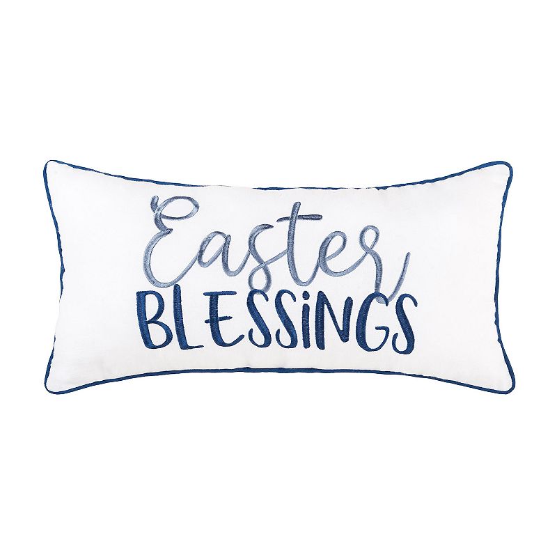 28180624 C&F Home Easter Blessings Throw Pillow, Blue, 12X2 sku 28180624