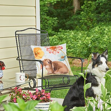 C&F Home Floppy Ear Bunny Easter Indoor/Outdoor Throw Pillow