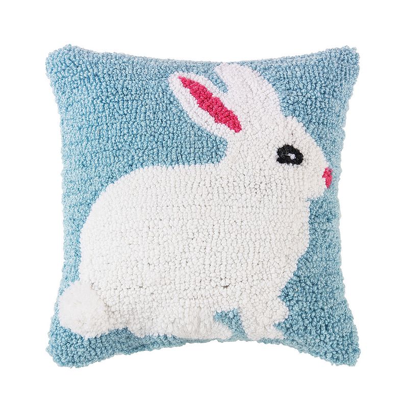 C&F Home Easter Bunny Throw Pillow, Blue, 12X12
