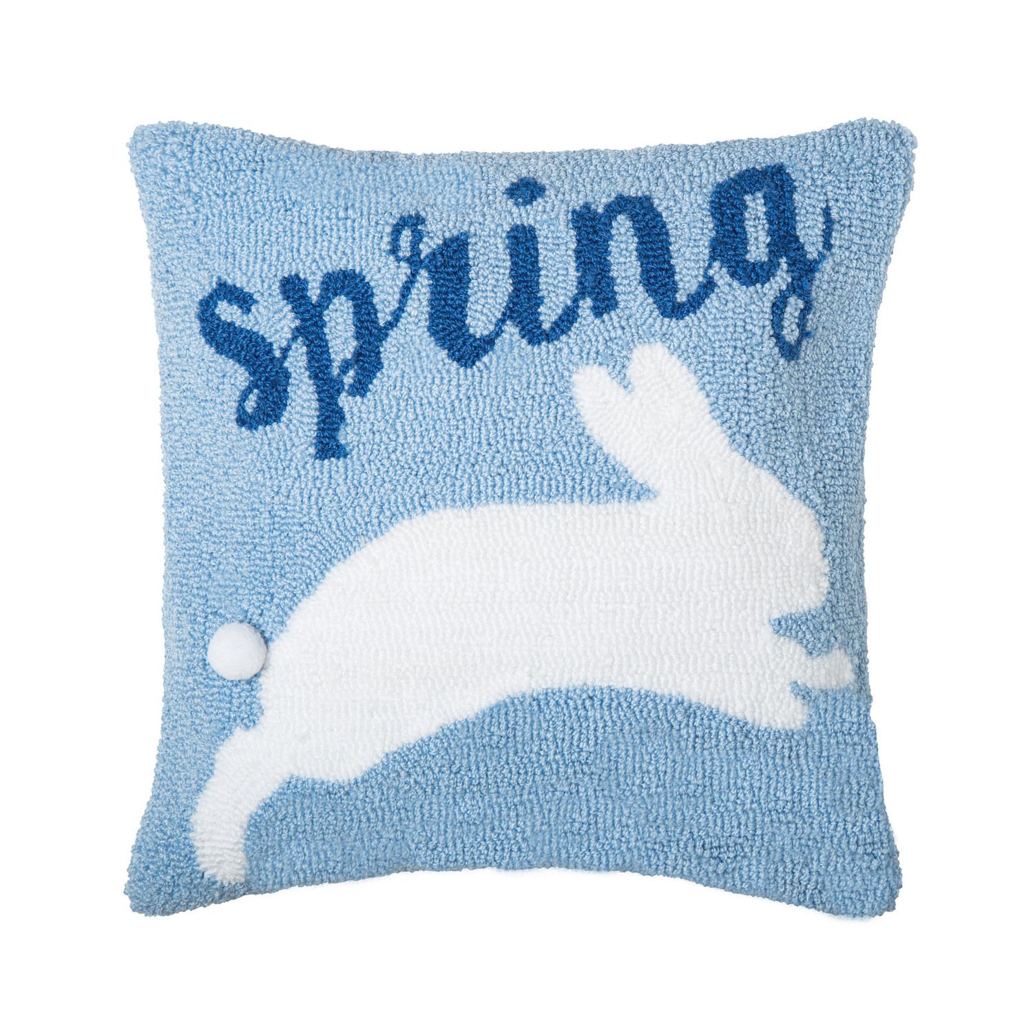 Happy Easter Bunny Ears - Spring Pillow Cover - 18x18 inches