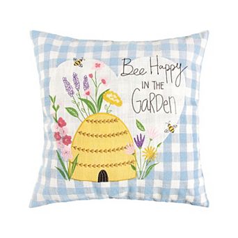 C&F Home Bee Happy In Garden Throw Pillow