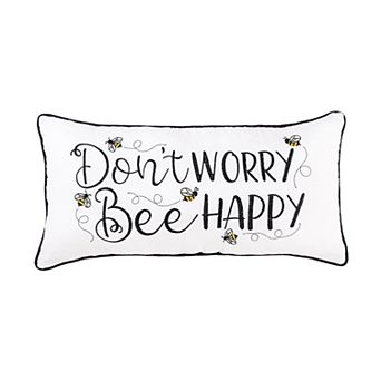 C&F Home Don't Worry Bee Happy Throw Pillow