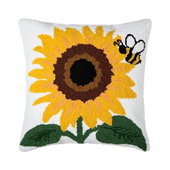 C&F Home Sunflower & Bee Floral Throw Pillow