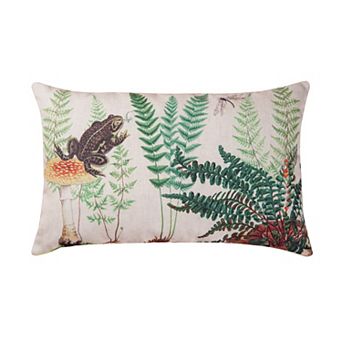 C&F Home Fern & Frog Lumbar Indoor/Outdoor Throw Pillow