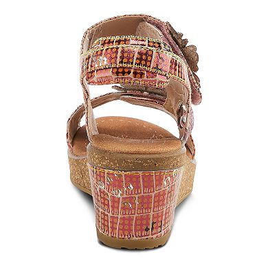 L'Artiste By Spring Step Radd-Geo Women's Leather Dress Sandals