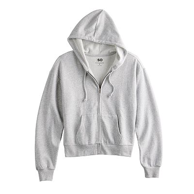 Juniors SO Favorite Long Sleeve Zip Up Hoodie