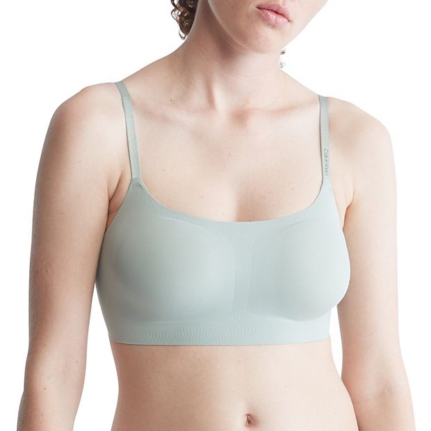 Calvin Klein Invisibles Comfort Lightly Lined Retro Bralette Qf4783 In  Josephine