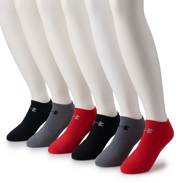Men's Under Armour 6pack Training Cotton Performance NoShow Socks