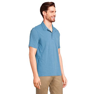 Men's Lands' End Slub Pocket Polo