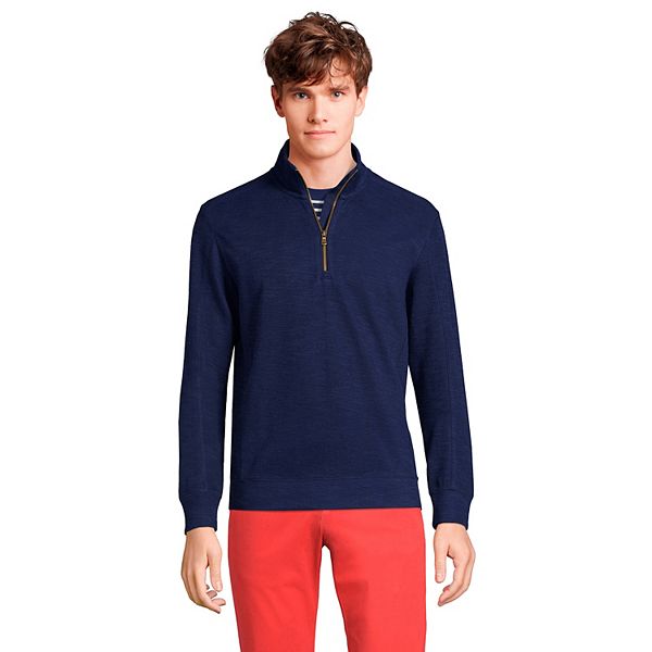 Men's Lands' End Heavy Slub QuarterZip Top