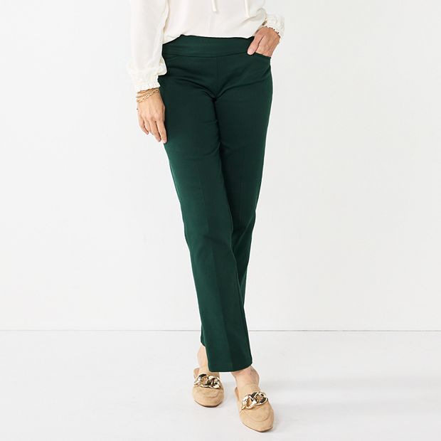 Women's Croft & Barrow® Effortless Stretch Straight-Leg Pants