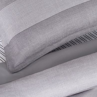 Serta® Simply Clean Billy Textured Stripe Antimicrobial Complete Bedding Set with Sheets