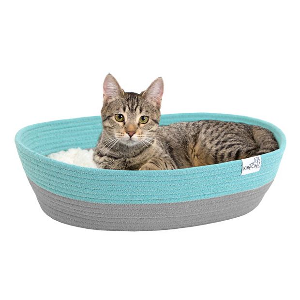 Teal hotsell cat bed