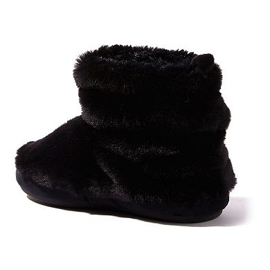 Dearfoams Kids' Kate Furry Boot Slippers
