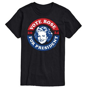 Men's Golden Girls President Rose Tee
