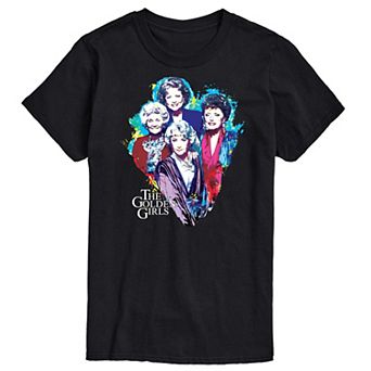 Men's Golden Girls Paint Splatter Group Tee