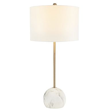 Safavieh Kyrene Table Lamp - Marble Base and Brass Finish
