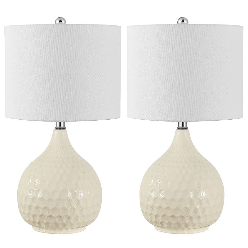 Safavieh Nalon Table Lamp 2-Piece Set, White