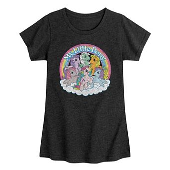 Girls 7-16 My Little Pony Retro Group Graphic Tee