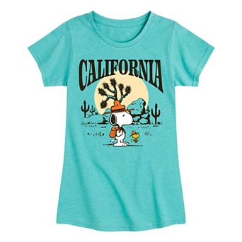 Girls 7-16 Peanuts Snoopy California Hike Graphic Tee