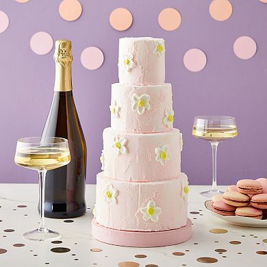 4 Piece Round Foam Cake Dummies for 12" Tall Fake Wedding Cake in 4 Sizes, for Decorating and Crafts (3, 4, 5, and 6 In)