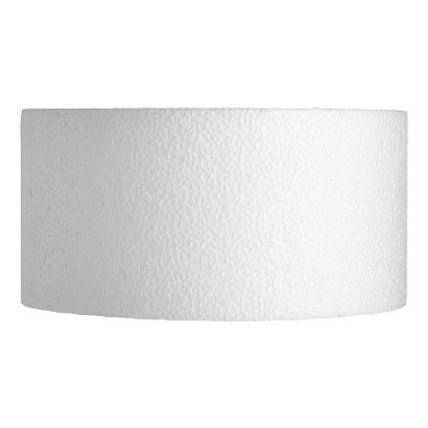 Round Foam Cake Dummy For Decorating And Wedding Display 8 X 4 Inch White