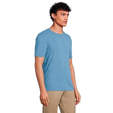 Men's Lands' End Short Sleeve Pocket Tee