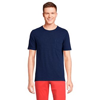 Men's Lands' End Short Sleeve Pocket Tee