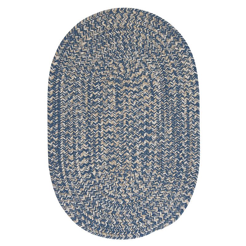 Colonial Mills Tremont Wool Blend Braided Area Rug, Blue, 7Ft Rnd