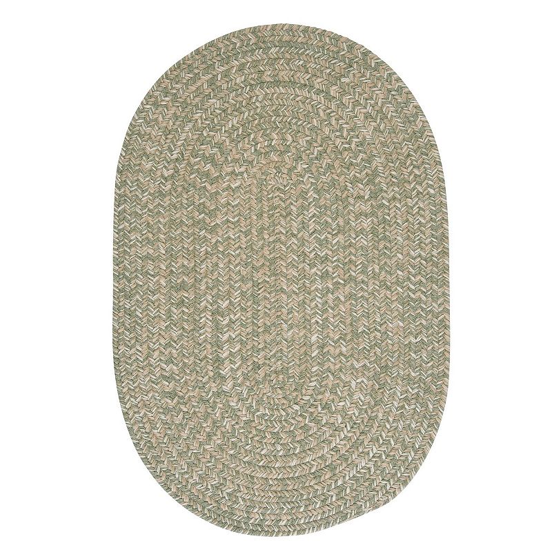 Colonial Mills Tremont Wool Blend Braided Area Rug, Green, 4Ft Rnd