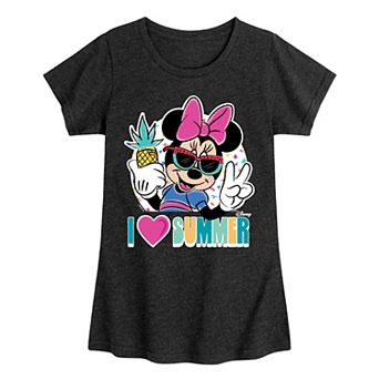 Disney's Girls 7-16 I Heart Summer Graphic Tee