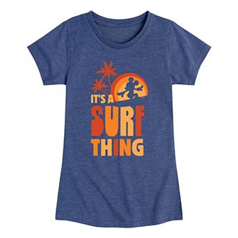 Disney's Girls 7-16 Its A Surf Thing Graphic Tee