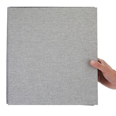 Large Photo Album For 1000 Photos, 4x6 Photo Albums With Pockets, Grey Linen Cover (14 X 13 X 3 In)