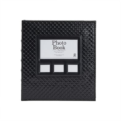 Faux Leather Wedding Photo Album, 600 Pockets for 4x6 Inch Photos (14.5 x 13.5 In)