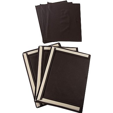 Foldable Storage Bins, Fabric Cubes (Cream, 16.2 x 10 x 12 in, 3 Pack)