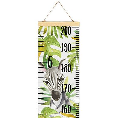 Growth Chart for Kids, Wall Chart in Safari Jungle Design (7.9 x 79 Inches)