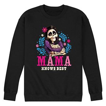 Disney / Pixar's Coco Imelda Men's Mama Knows Best Fleece Sweatshirt