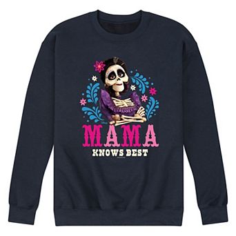 Disney / Pixar's Coco Imelda Men's Mama Knows Best Fleece Sweatshirt