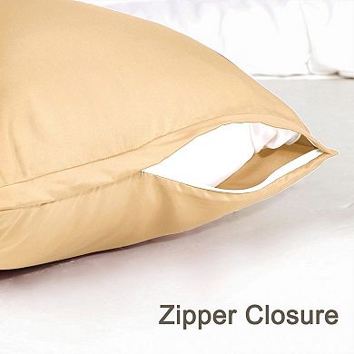 Zippered Silky Satin Long Body Pillow Cases Covers Body(20"x54")