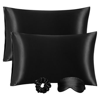 Set of 2 Soft Satin Silk Pillowcase Envelope Closure Standard(20"x26")