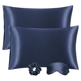 Set of 2 Soft Satin Silk Pillowcase Envelope Closure Standard(20"x26")