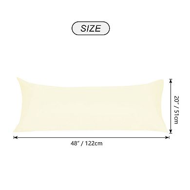 Zippered Body Pillow Case Cover Soft Microfiber Style Body(20"x48")