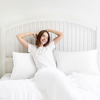 Pillowcase Set of 2 Soft Cotton with Zipper Standard(20"x26")