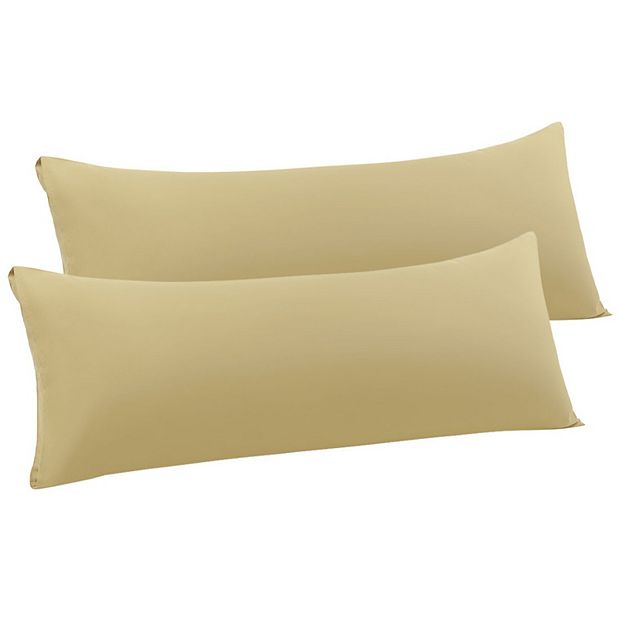 Set Of 2 Body Pillow Cover Envelope Closure Microfiber Body 20 x54