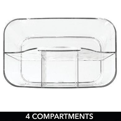 mDesign Plastic Sewing & Craft Storage Organizer Caddy Tote Bin