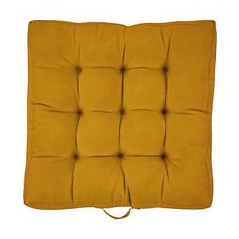 Sorra Home 24" Square Floor Pillow with Handle